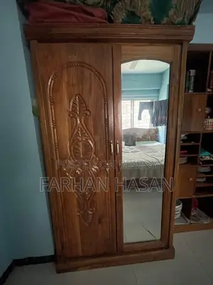 2 Part Acacia Wooden Almirah