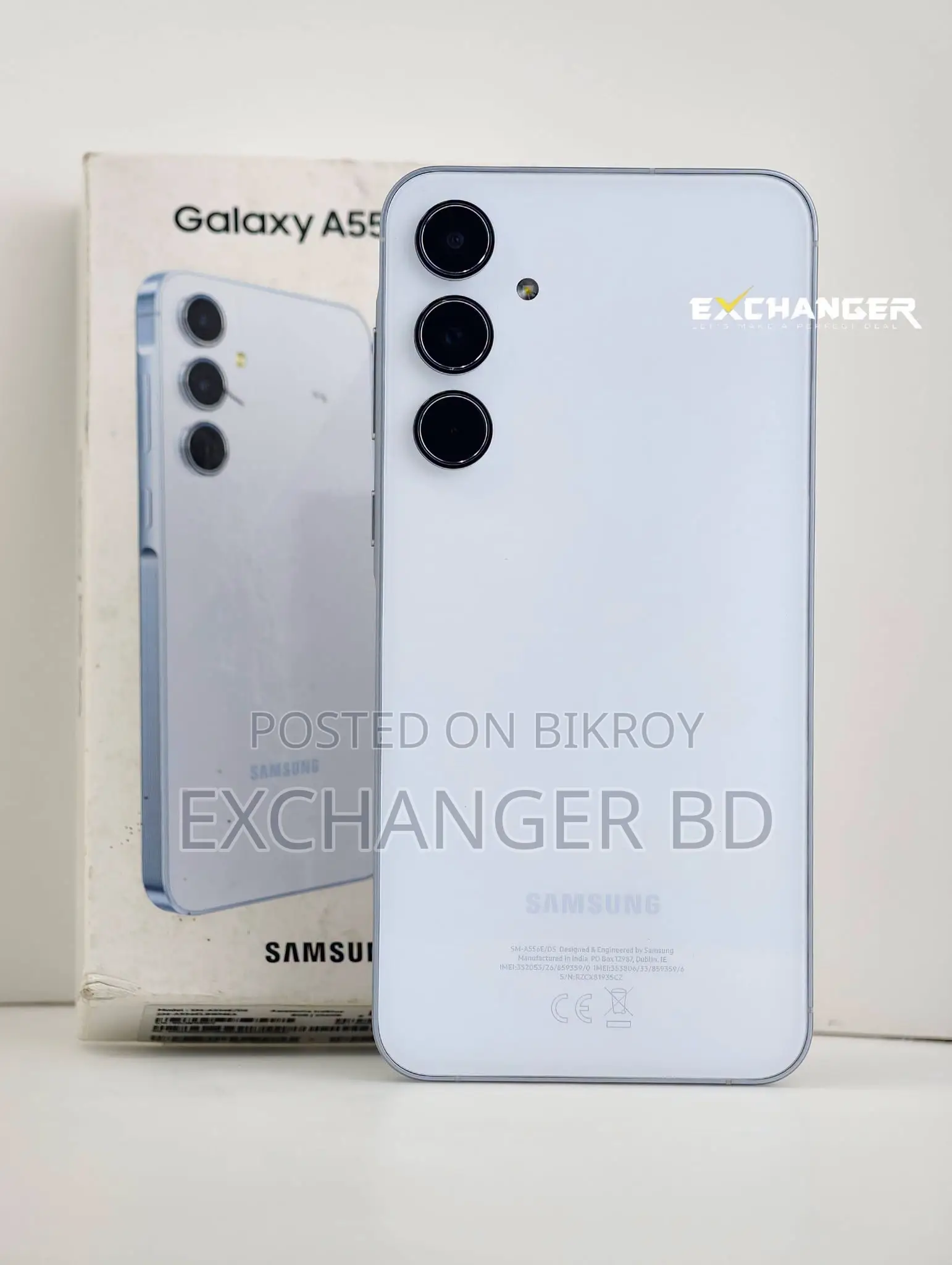 নতুন স্যামসাং গ্যালাক্সি এ৫৫ ২৫৬ জিবি সিলভার