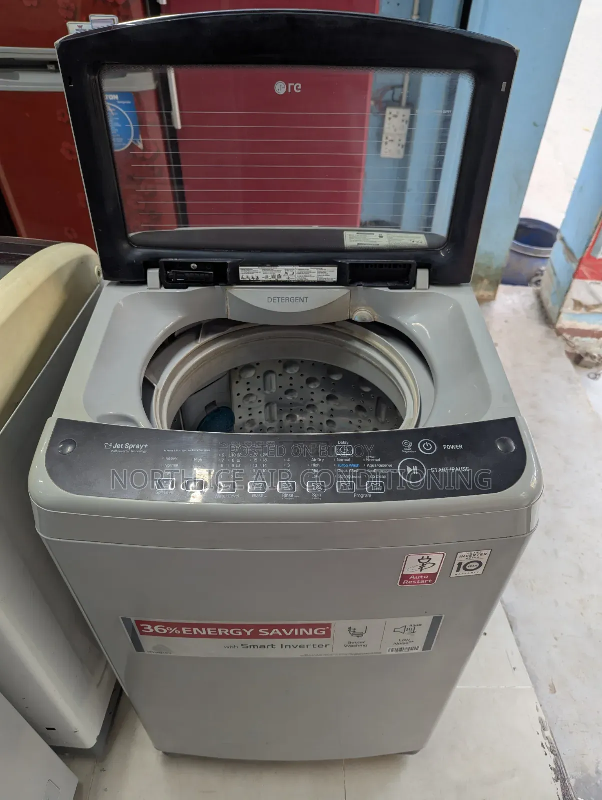 LG Toploading Washing Machine Inverter 7 Kg.