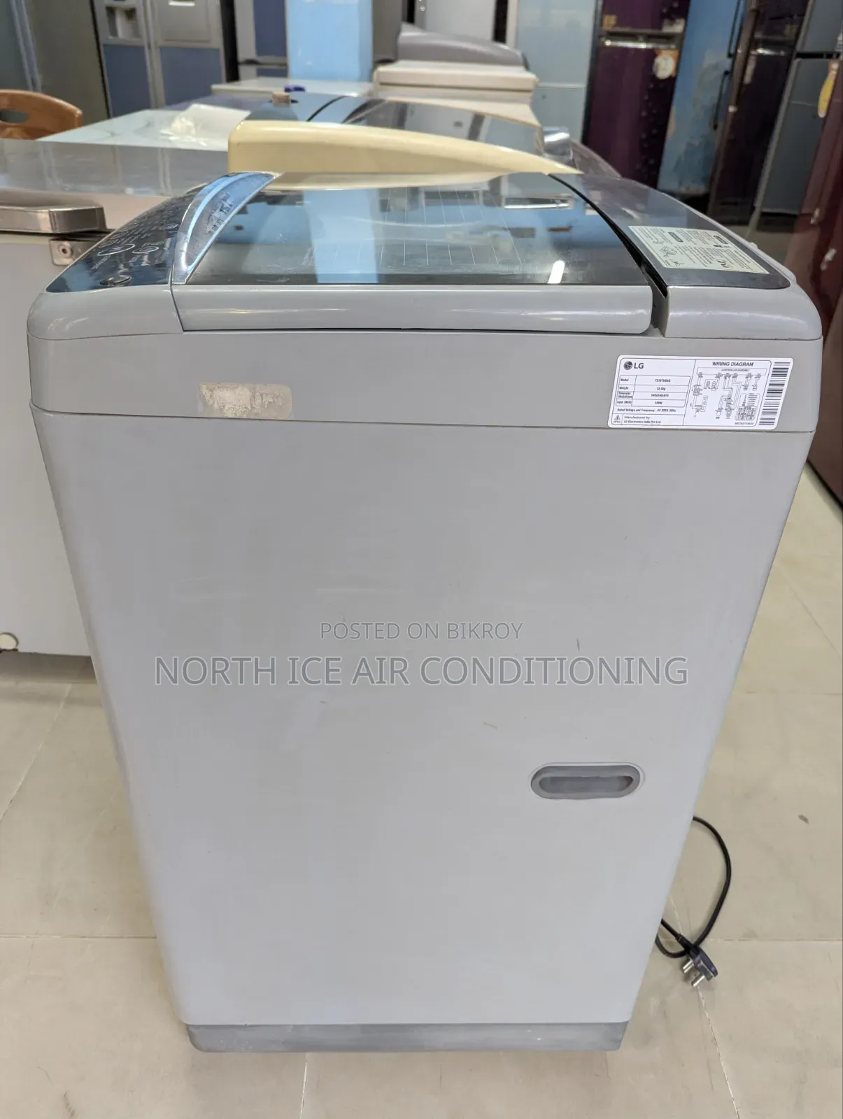 LG Toploading Washing Machine Inverter 7 Kg.