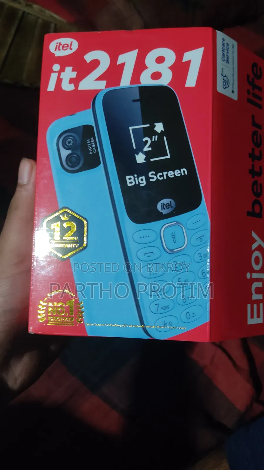 New Itel it2180 Black