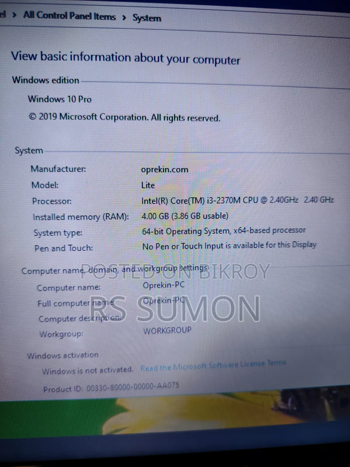 Laptop Fujitsu Lifebook A3511 4GB Intel Core i3 SSD 160GB