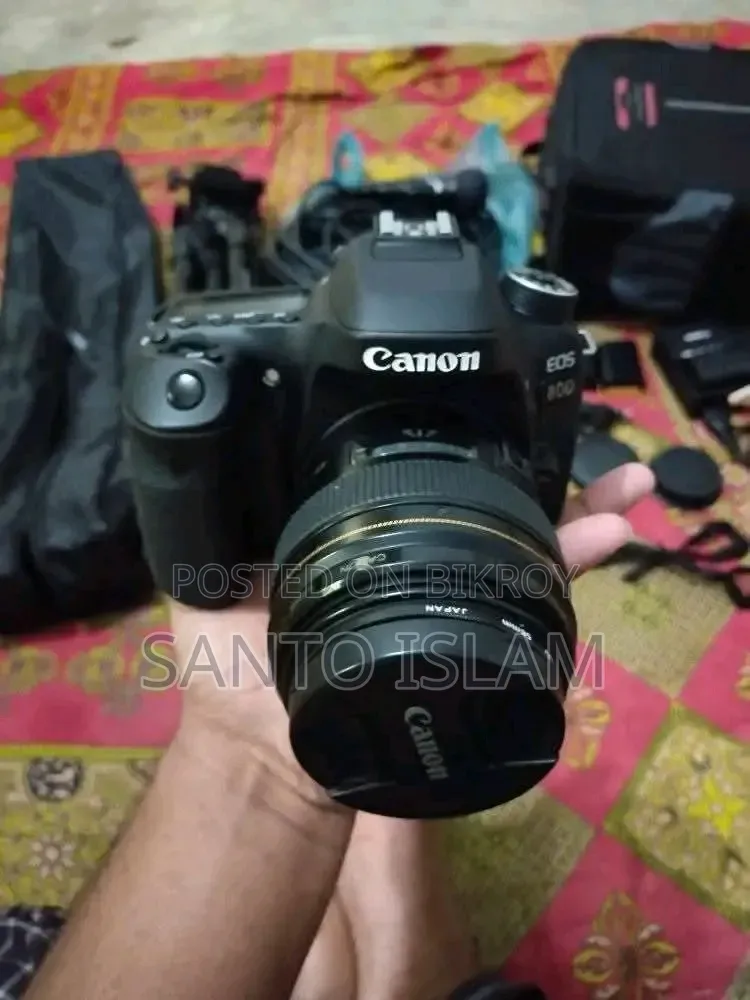 DSLR Canon 80d+85mm 1.8L Usm Lens