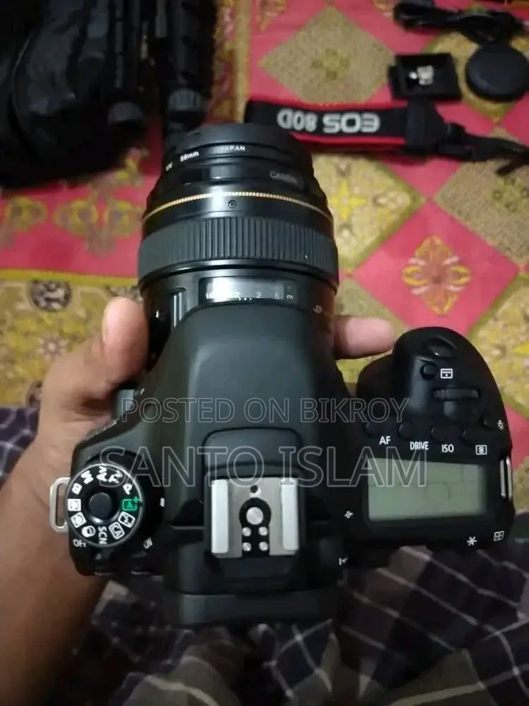 DSLR Canon 80d+85mm 1.8L Usm Lens