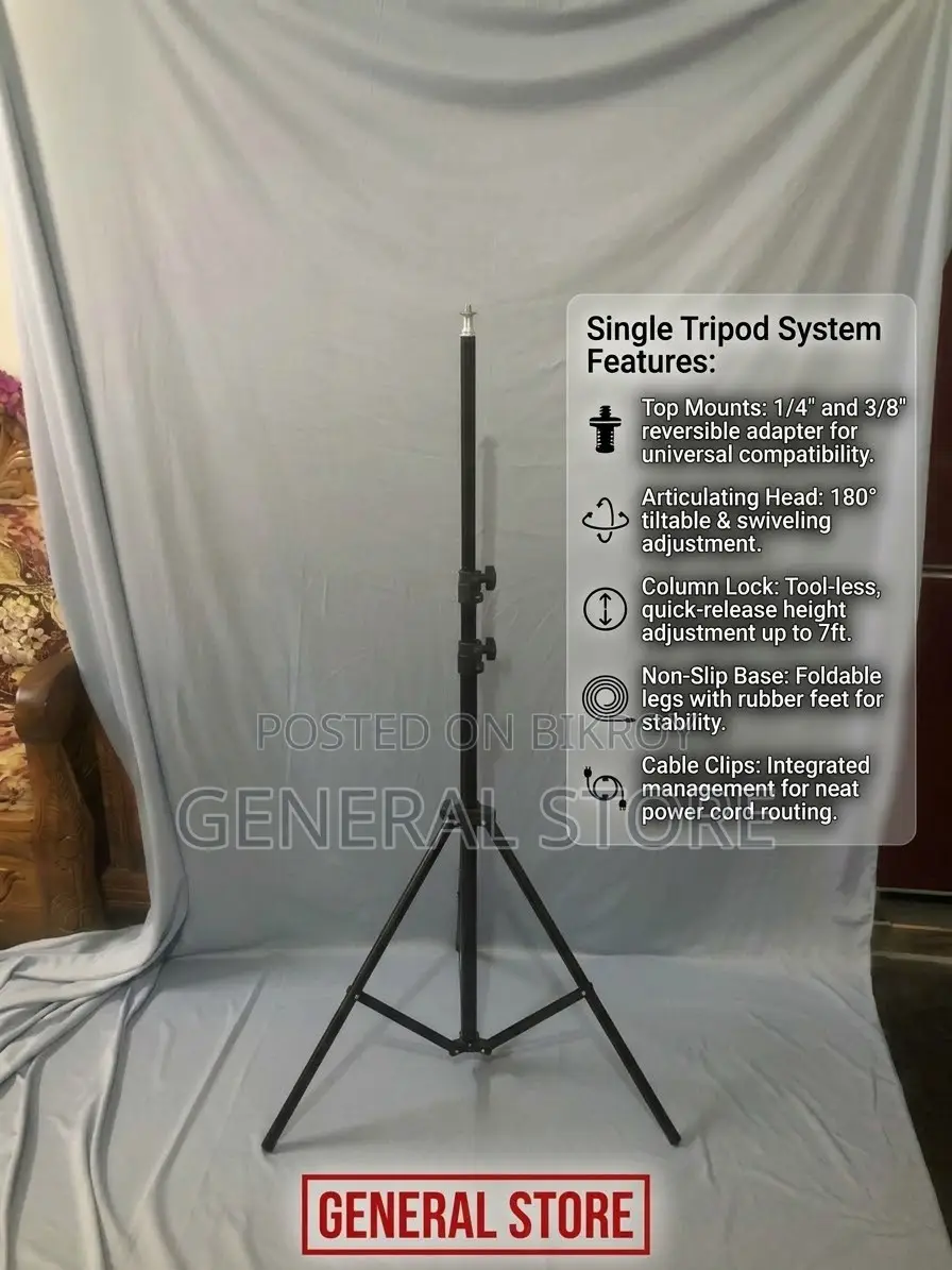 প্রফেশনাল ১৮-ইঞ্চি এলইডি রিং লাইট কিট – Bd-460d (৪৬ সেমি)