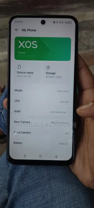 Infinix Hot 50i 128 GB Black