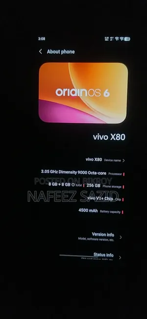 Vivo X80 256 GB Orange