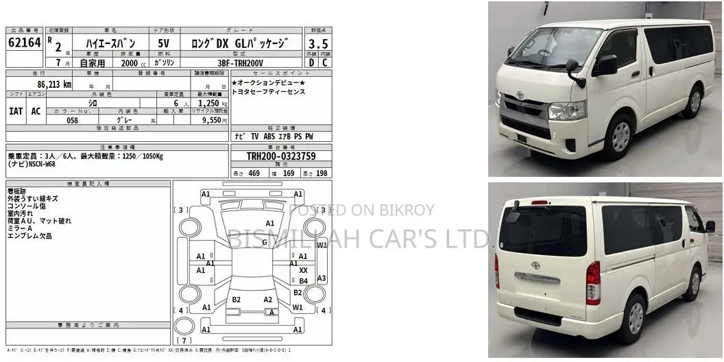 Toyota HiAce 2020 White