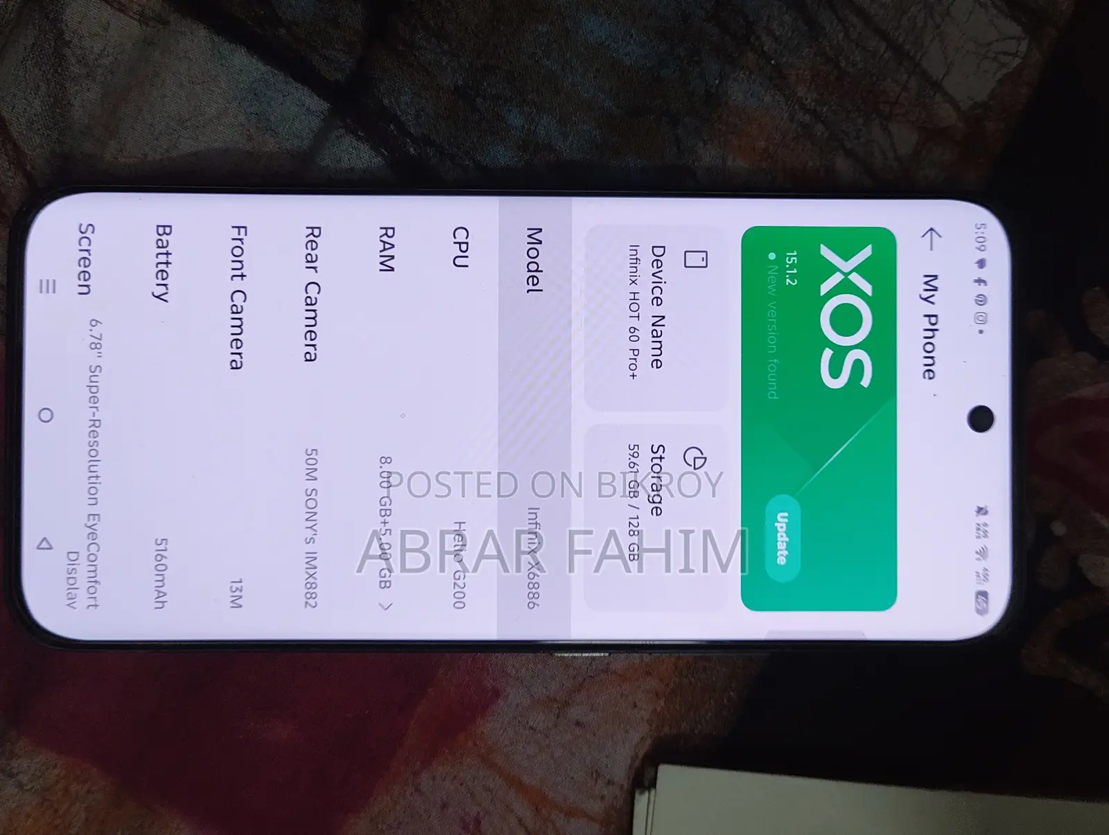 Infinix Hot 60 Pro 128 GB Black