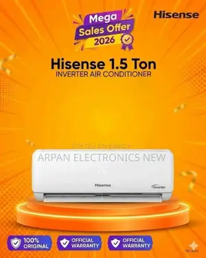 Hisense Inverter 1.5 Ton AC 12 Years Official Warranty