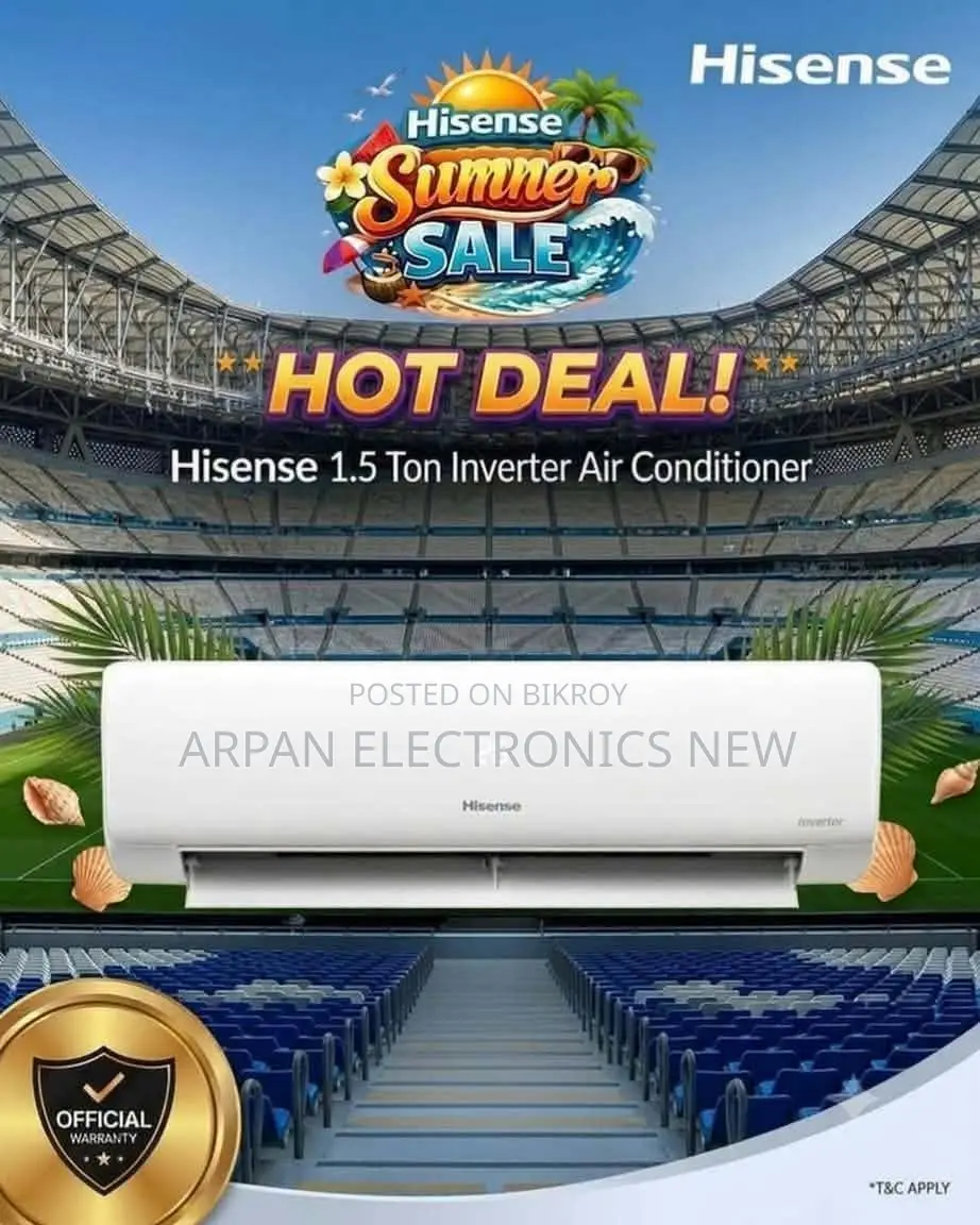 Hisense Inverter 1.5 Ton AC Color: White