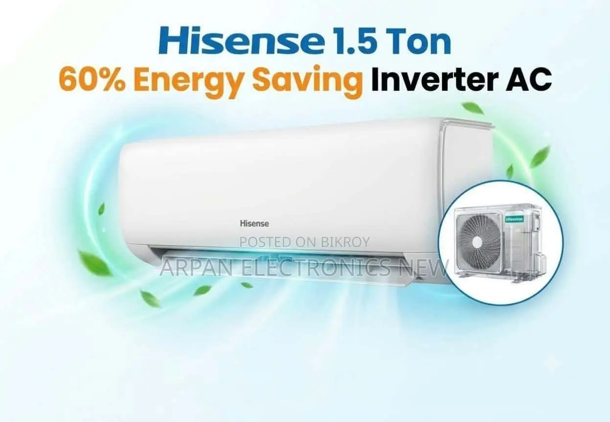 Hisense 1.5 Ton Inverter AC (Official) 12 Years Compressor Warranty