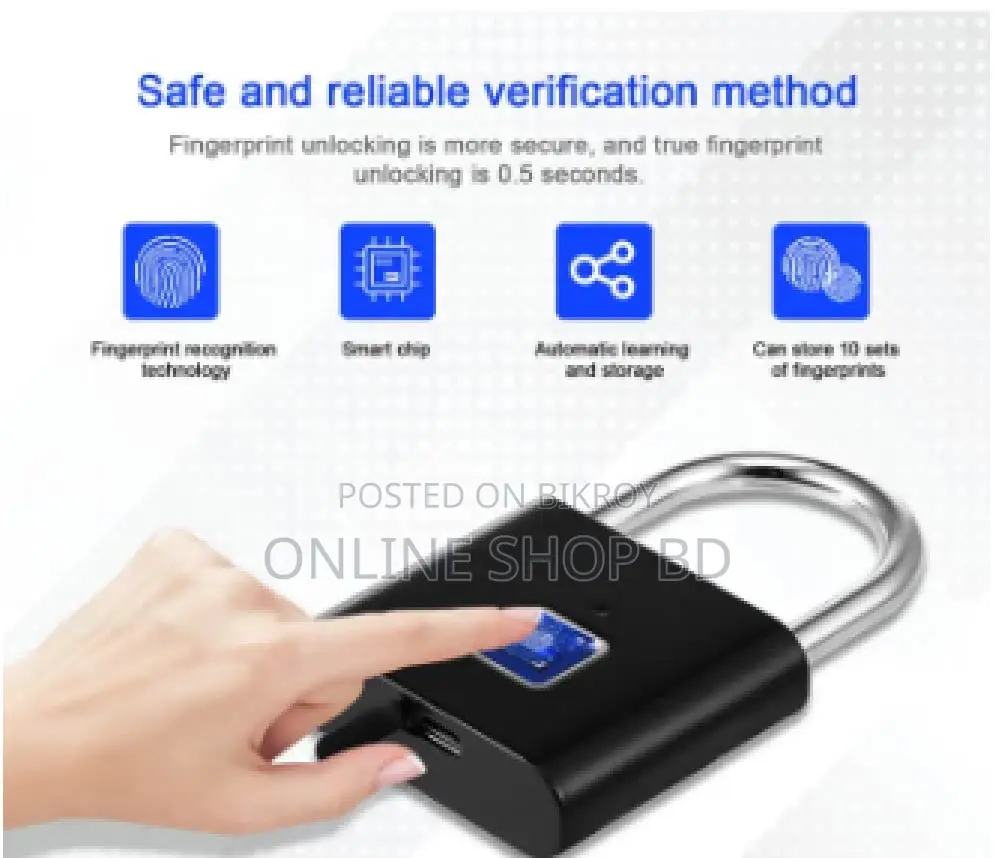 Mini Keyless Smart Security Lock Fingerprint