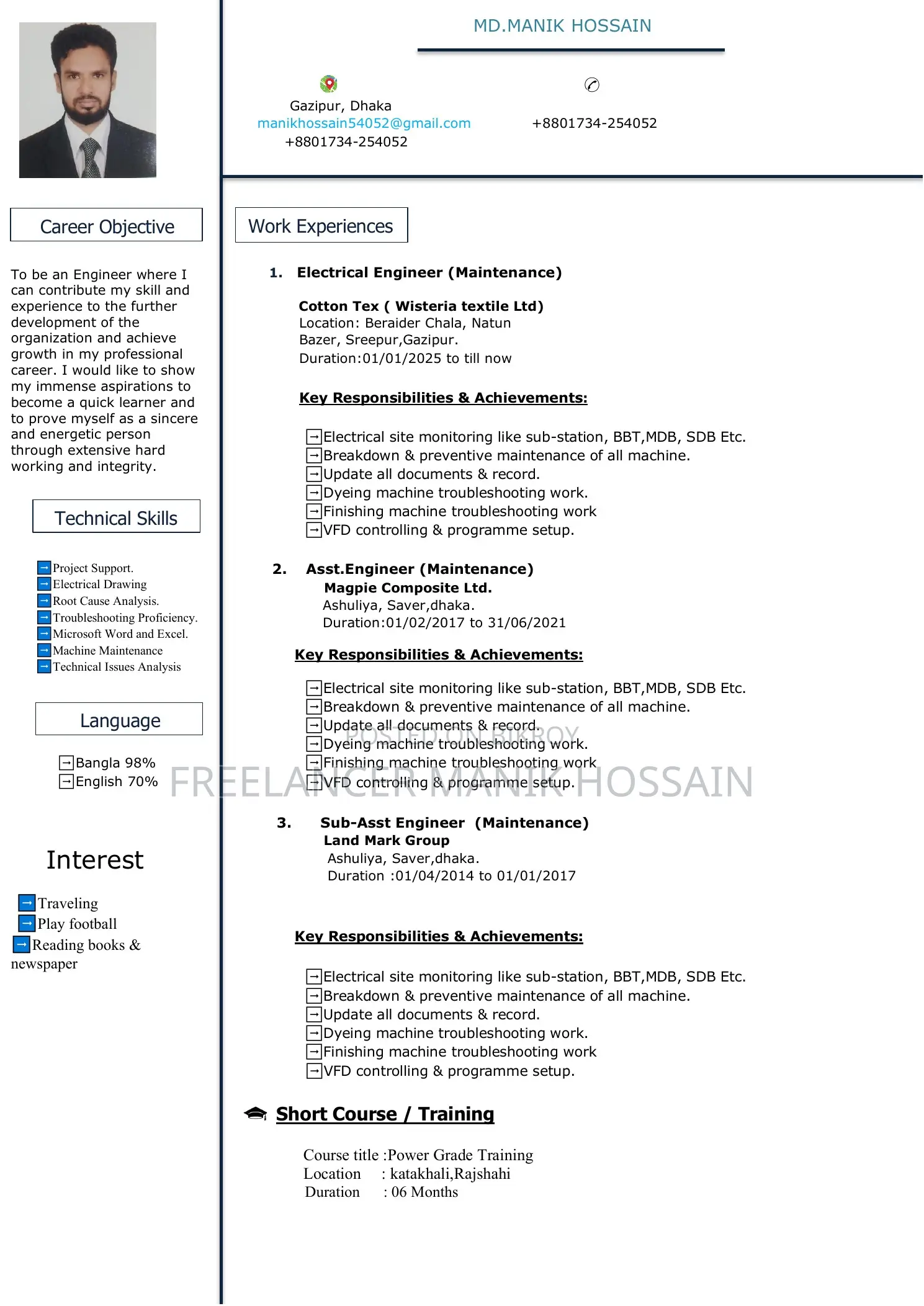 Engineering & Architecture CV