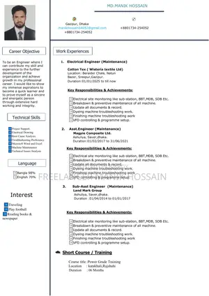 Engineering & Architecture CV