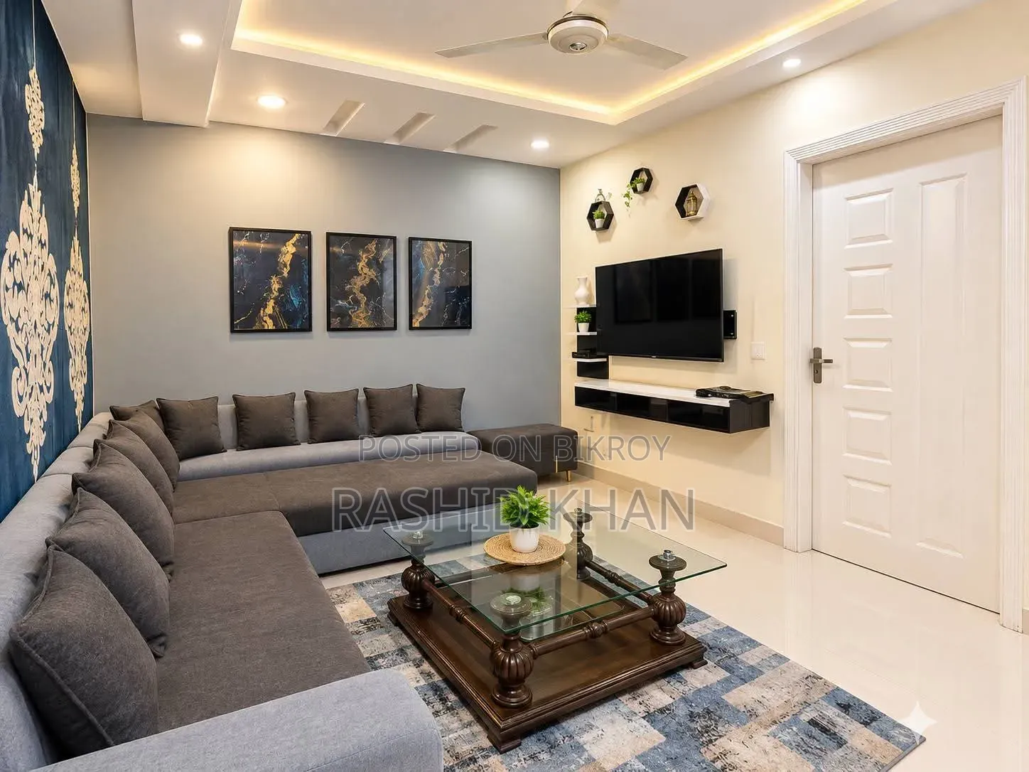 Furnished 3-Bedroom Apartment in Bashundhara for rent