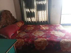 Solid Wooden Double Bed With Beautiful Carved Headboard