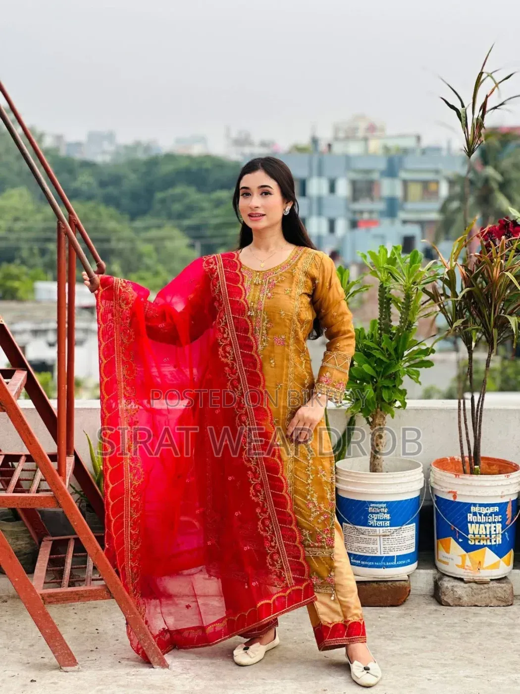 Embroidery Party Readymade Three Piece