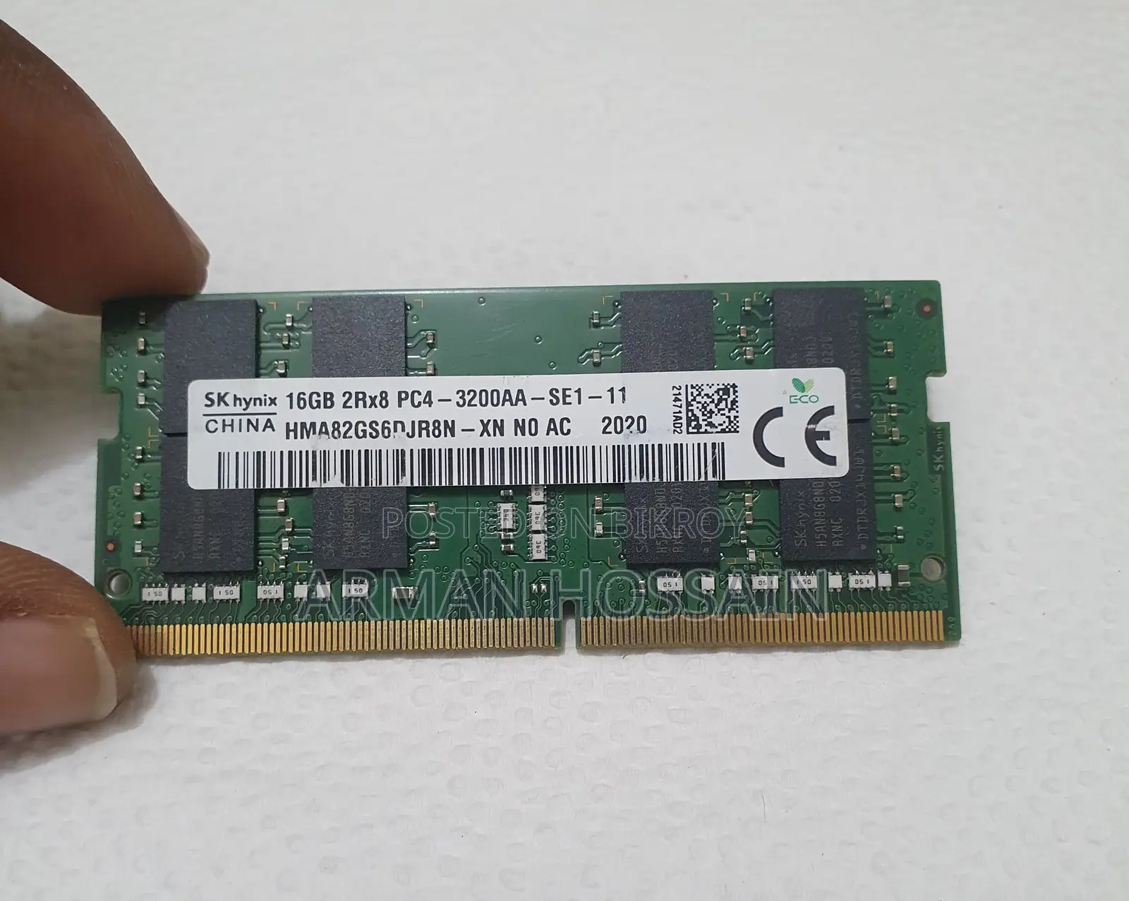 এসকে হাইনিক্স ডিডিআর৪ ১৬জিবি ৩২০০এএ