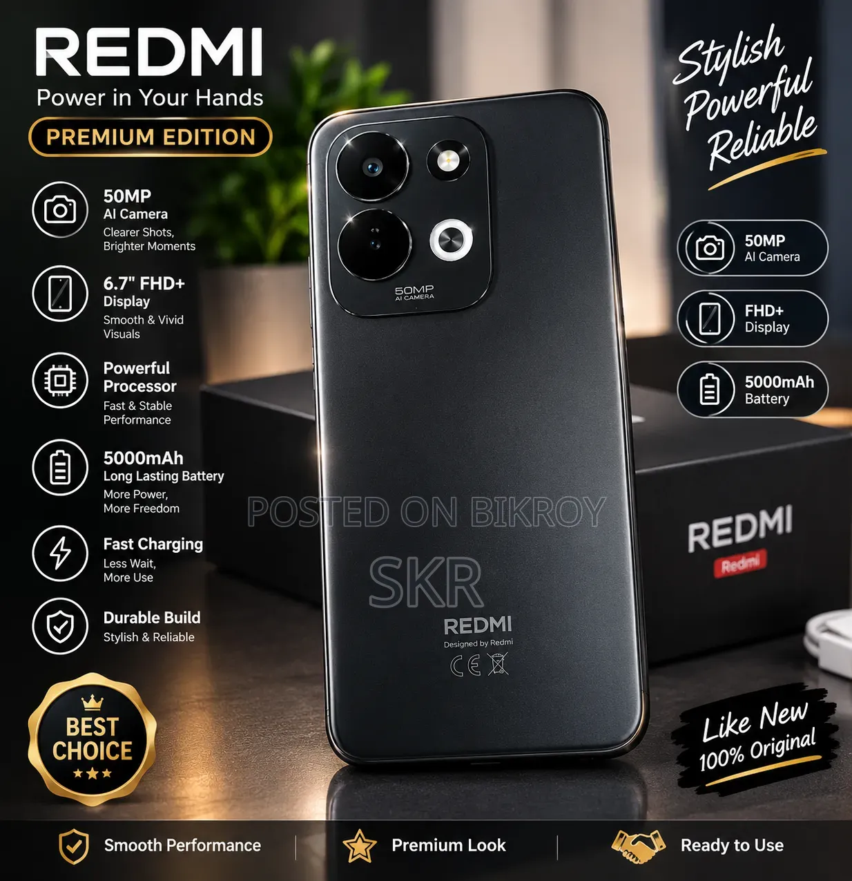 New Xiaomi Redmi 17 128 GB Black