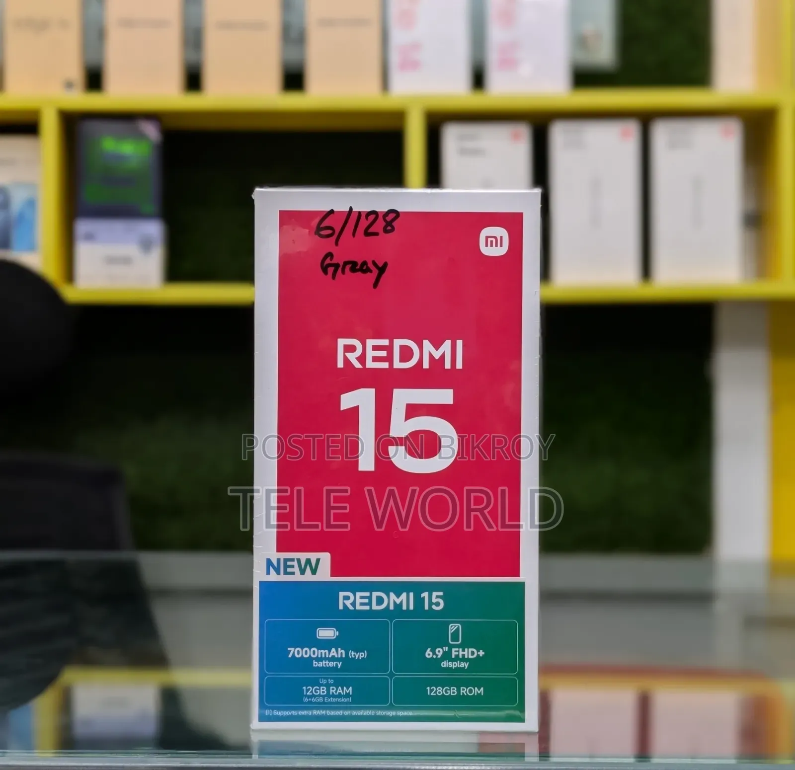 New Xiaomi Redmi 15 128 GB Gray