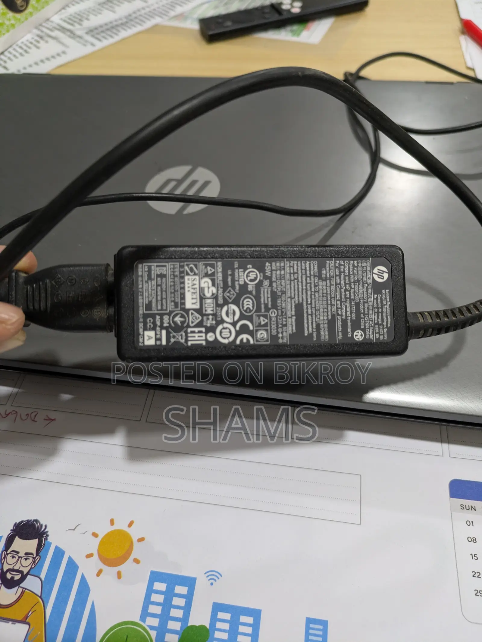 ল্যাপটপ HP 15-ra003nia 4GB ইন্টেল কোর i3 HDD 500GB