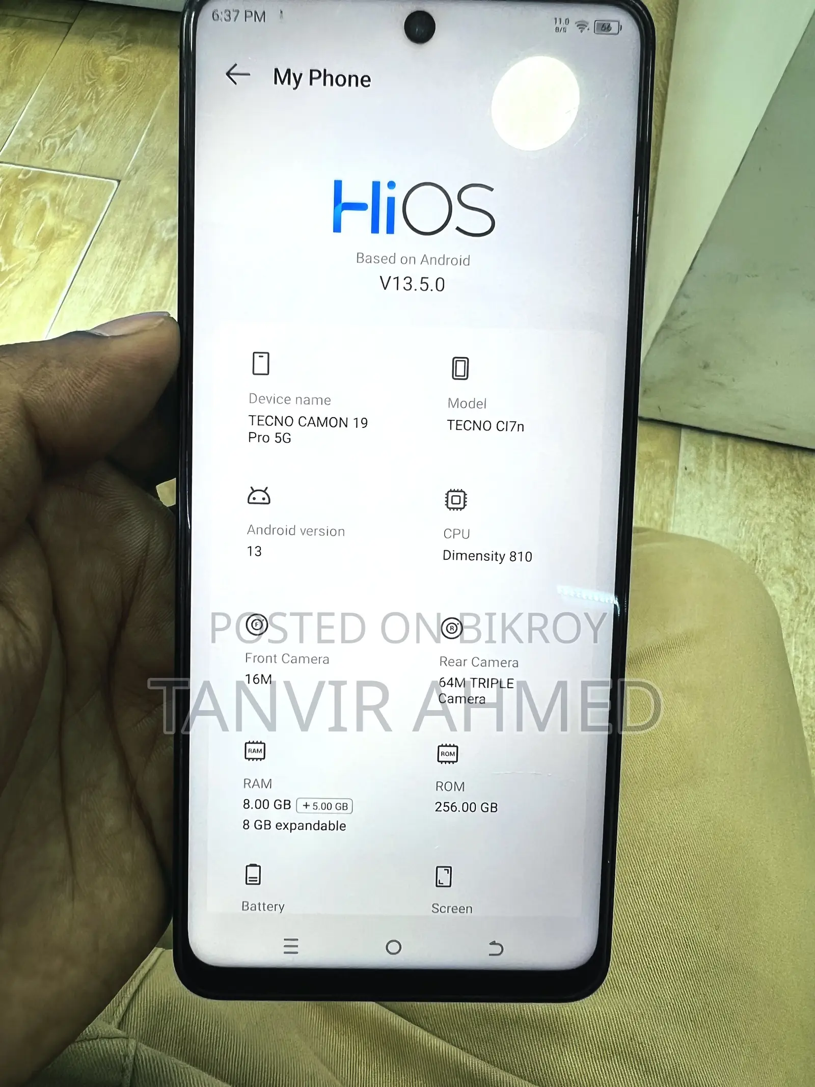 Tecno Camon 19 Pro 5G 256 GB Black