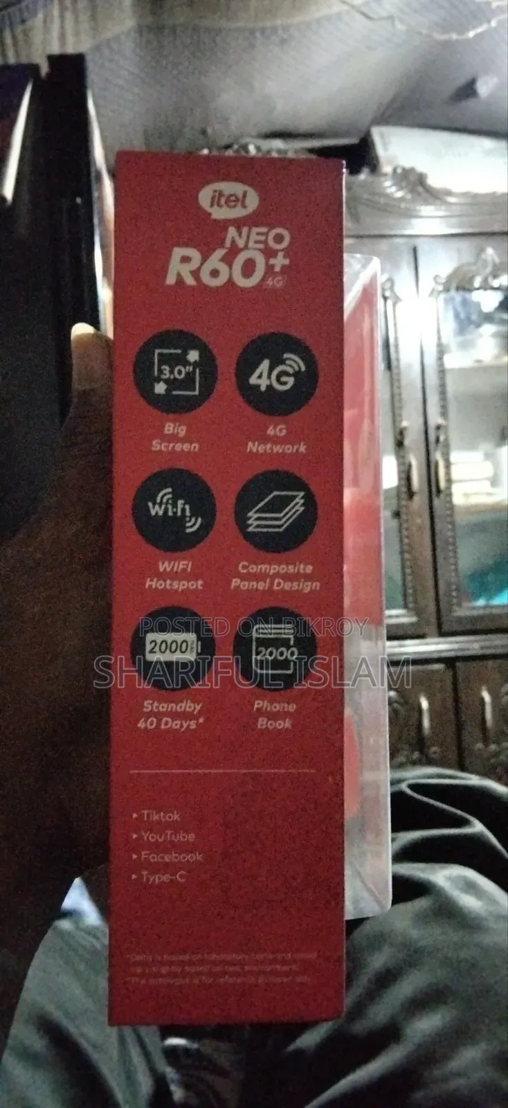 Itel 4 GB Silver