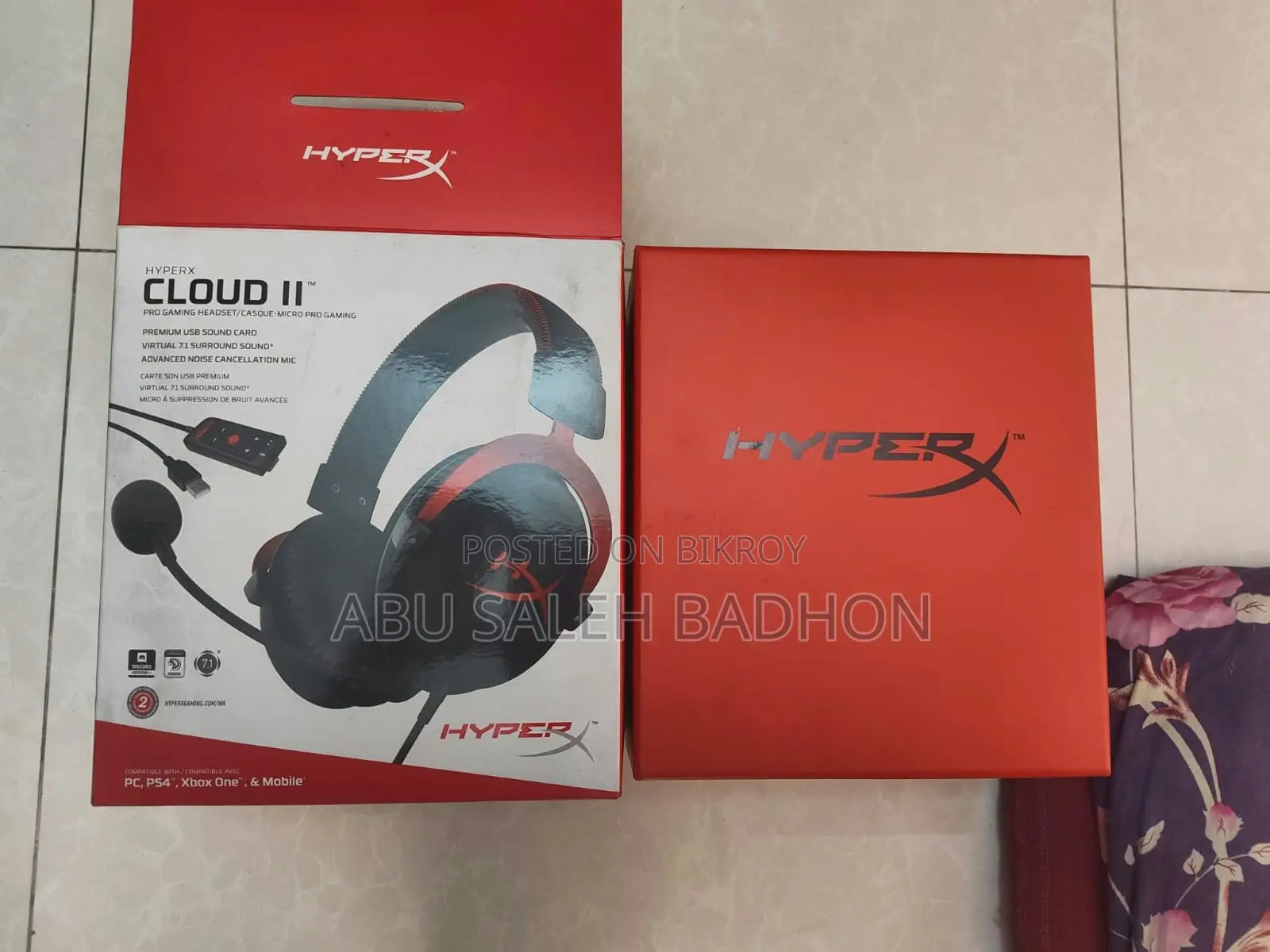 Hyperx Cloud 2 Headphone With Full Box and Accessories