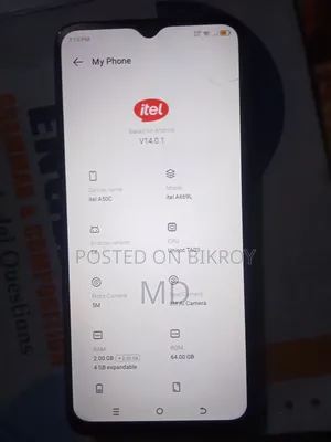 মোবাইল ফোন ৬৪ জিবি কালো