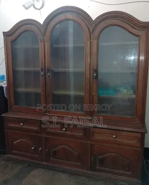 Large Wooden Showcase for Sale — Good Condition