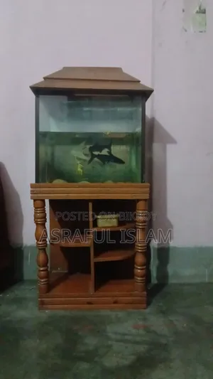Wooden Stand With Aquarium for Sale