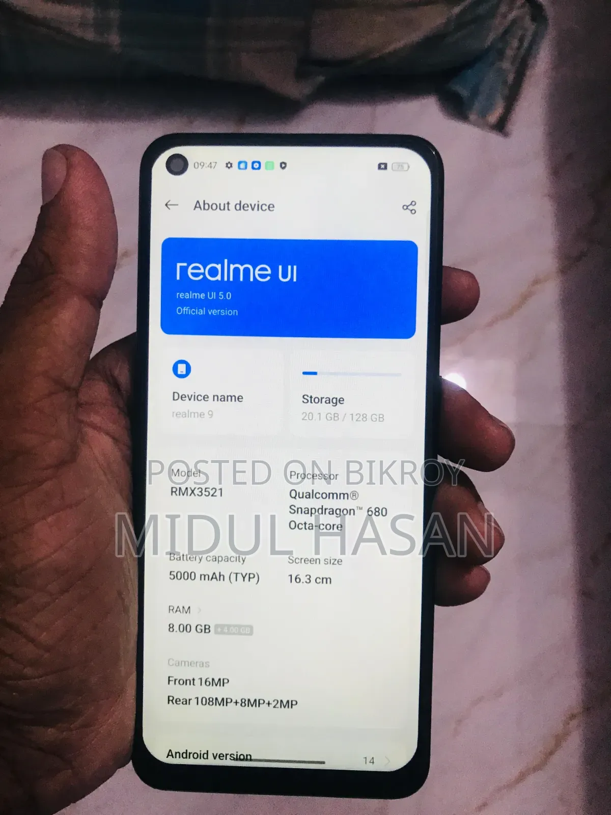 Realme 9 128 GB Black