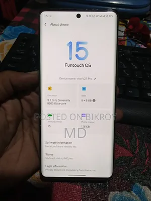 নতুন ভিভো ভি২৭ প্রো ১২৮ জিবি
