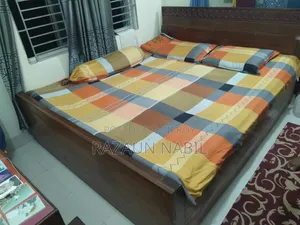 কাঠের খাট ৭/৬ ফিট