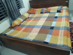 কাঠের খাট ৭/৬ ফিট