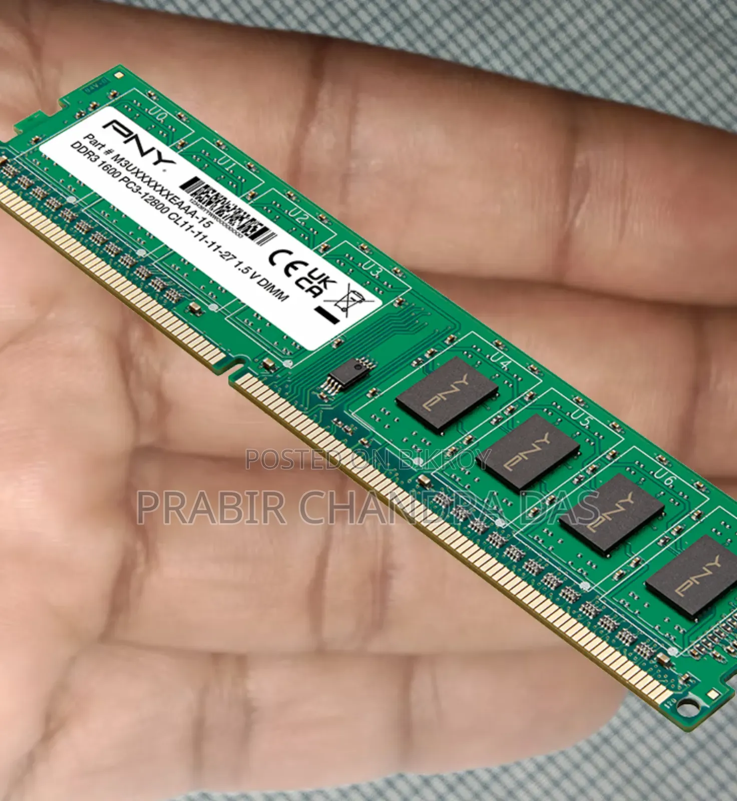 Pny Ddr3 1600 MHZ 8GB Ram