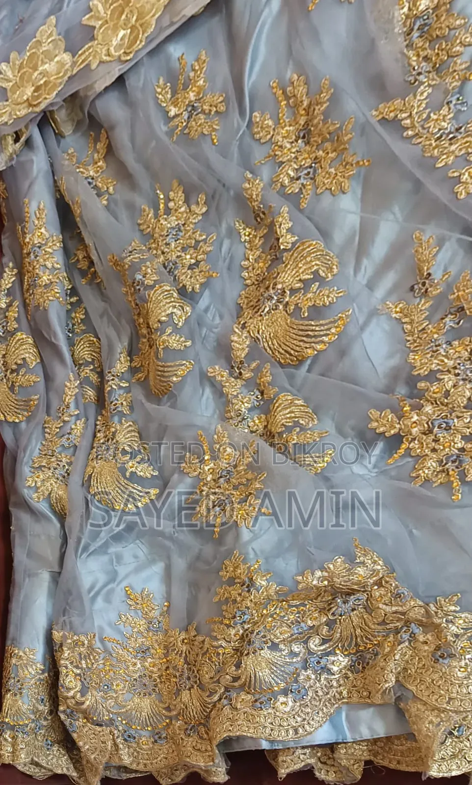 লেহেঙ্গা ব্লু/গোল্ডেন পার্টি