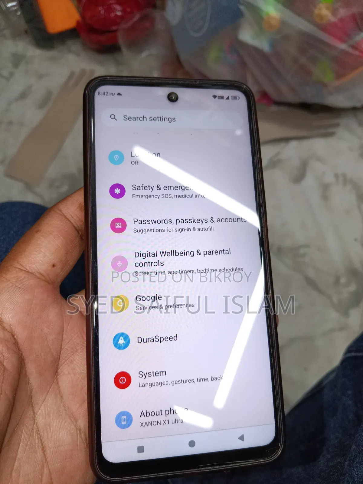 ওয়ালটন জ্যানন এক্স১ আল্ট্রা ১২৮ জিবি কালো