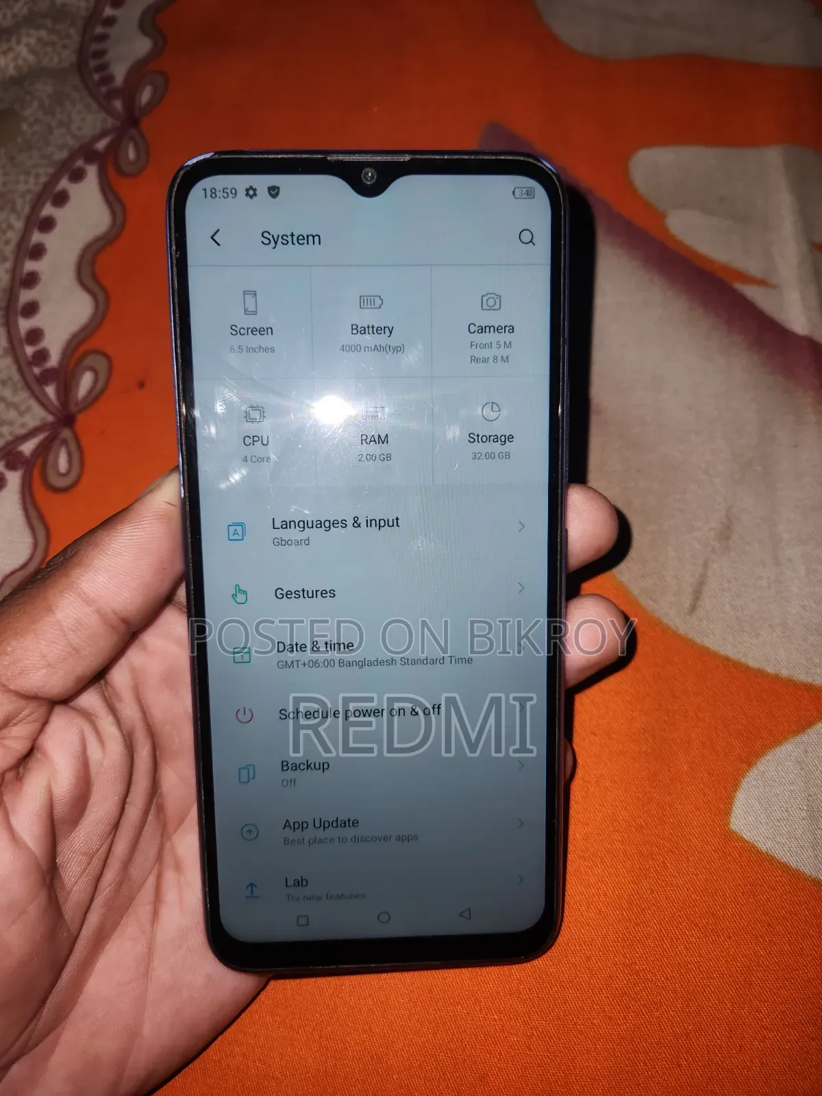 Itel Vision 1 Pro 32 GB Blue