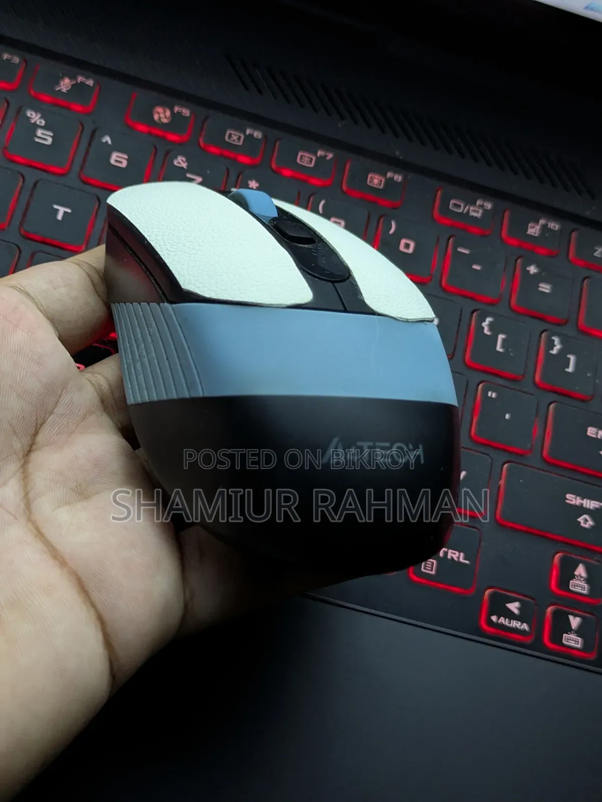 A4Tech FSTYLER FB10CS মাল্টিমোড ওয়্যারলেস মাউস + ব্লুটুথ।