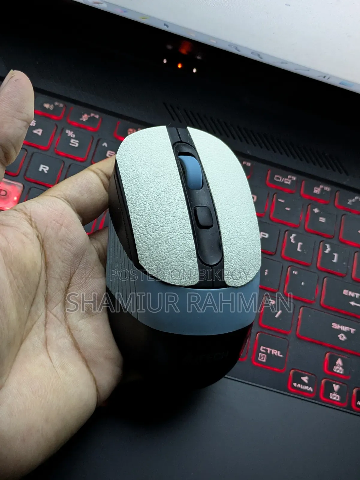A4Tech FSTYLER FB10CS মাল্টিমোড ওয়্যারলেস মাউস + ব্লুটুথ।