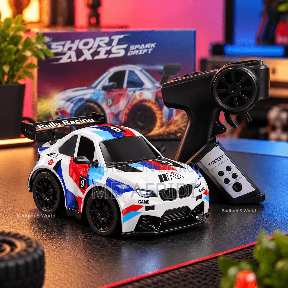 TOPGET Short Axis Spark Drift RC Racing Car