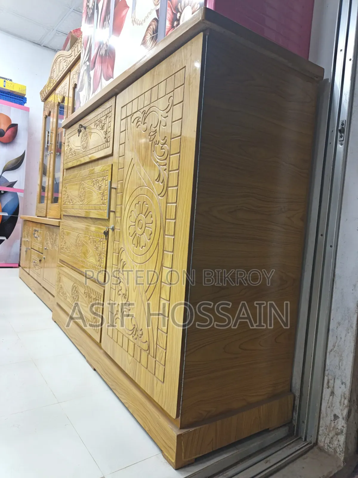 নতুন শোরুম ডিসপ্লে ওয়ারড্রপ (৪ ড্রয়ার, ১ পাল্লা) পাইকারি দামে বিক্রি