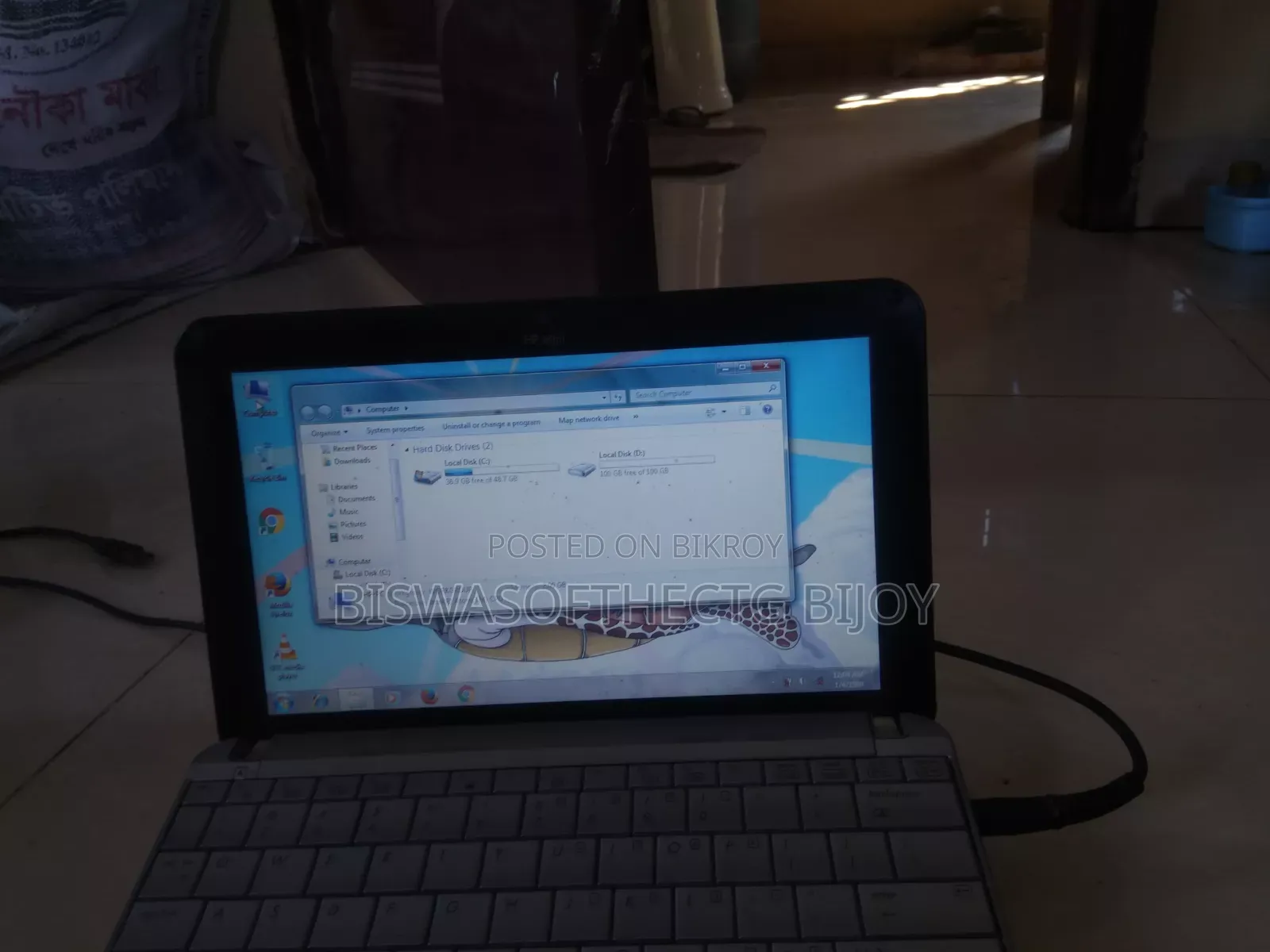 Laptop HP Mini 210 4GB Intel Core i3 HDD 128GB