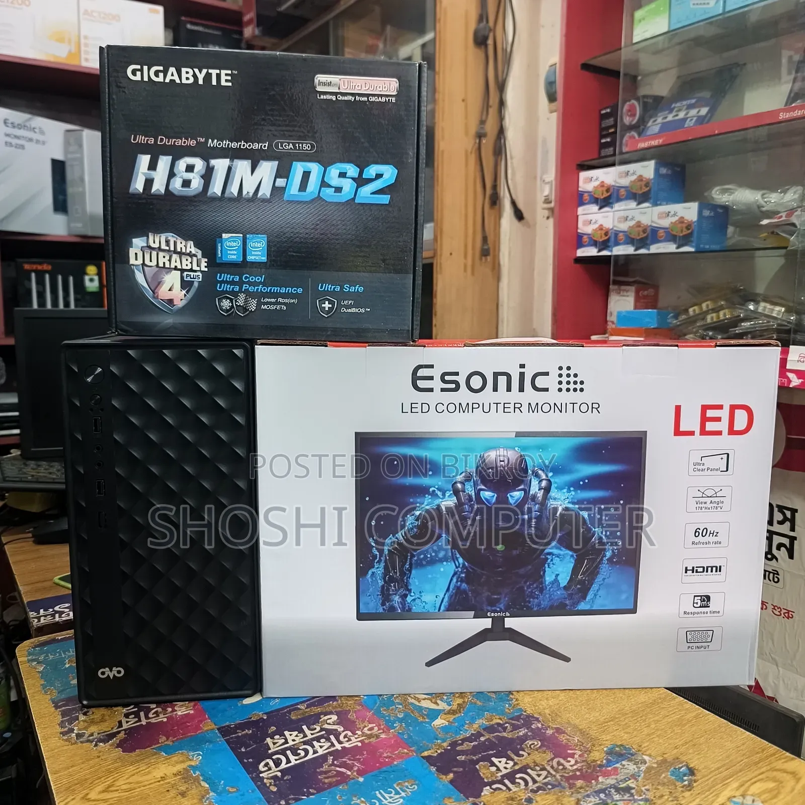 Desktop Computer Gigabyte GB-BKi3A-7100 8GB Intel Core i3 HDD 500GB
