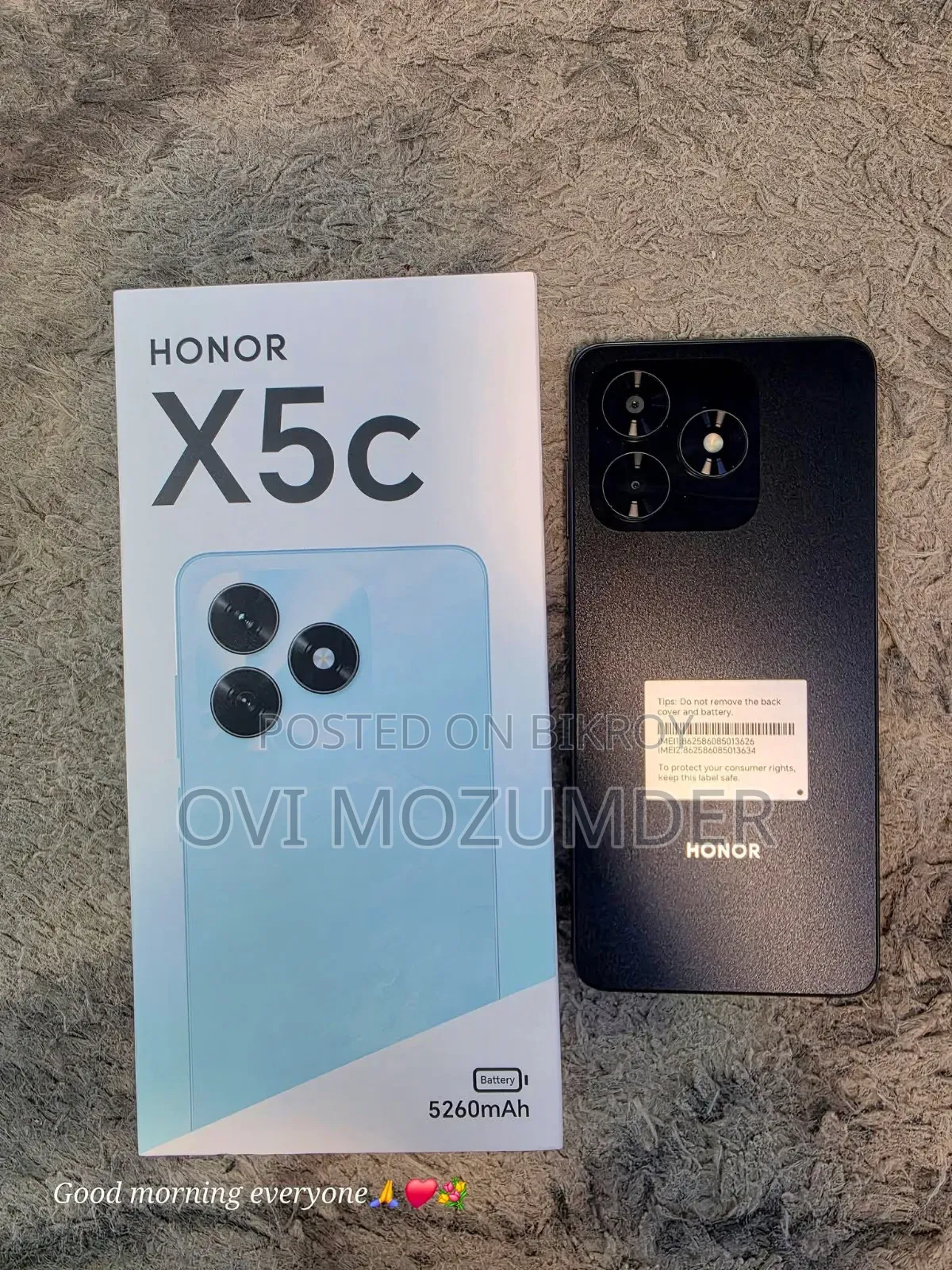 New Honor X5c Plus 128 GB Black