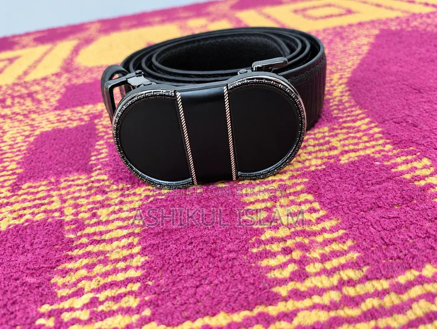 লেদার বেল্ট ডার্ক ব্রাউন / ১০০% কাউ লেদার