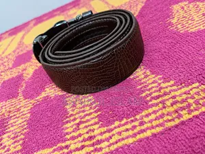 লেদার বেল্ট ডার্ক ব্রাউন / ১০০% কাউ লেদার