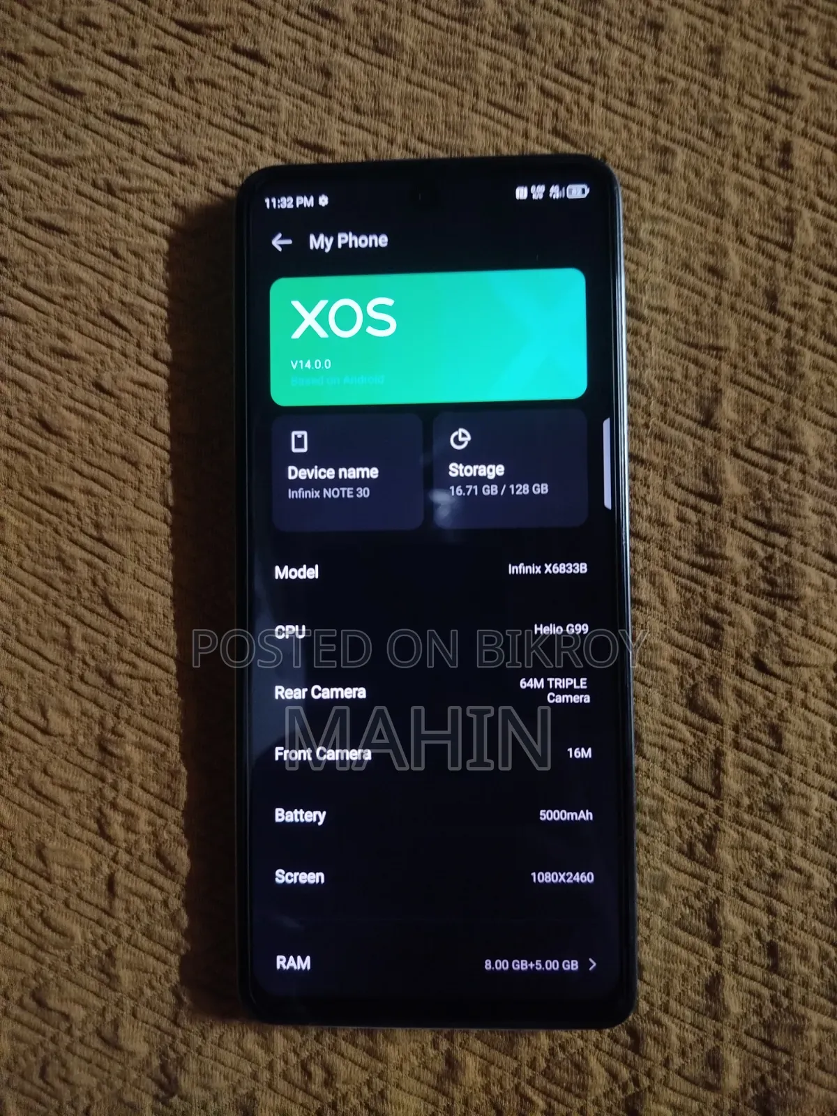 Infinix Note 30 128 GB Blue